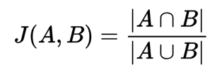 Jaccard Distance Formula